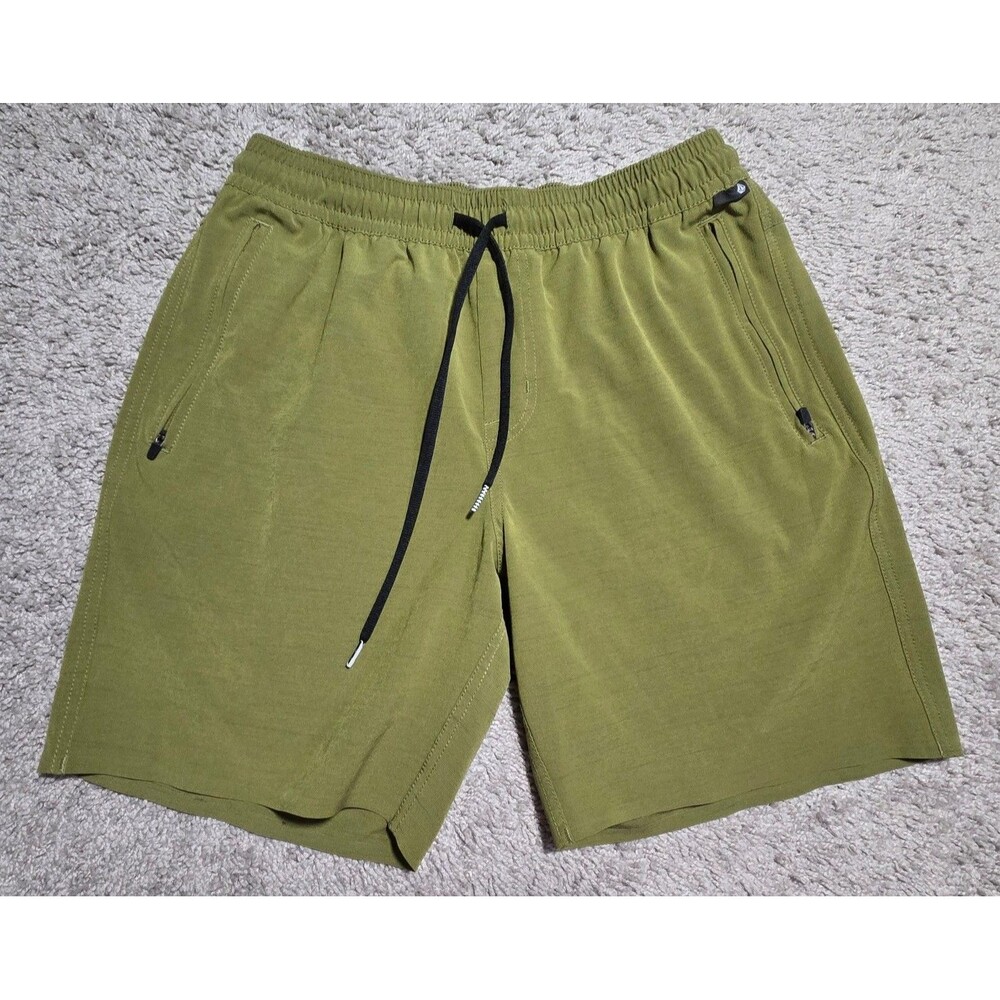 Volcom Wrecpack Hybrid 19" shorts Military Green Swim Board shorts Men's Small